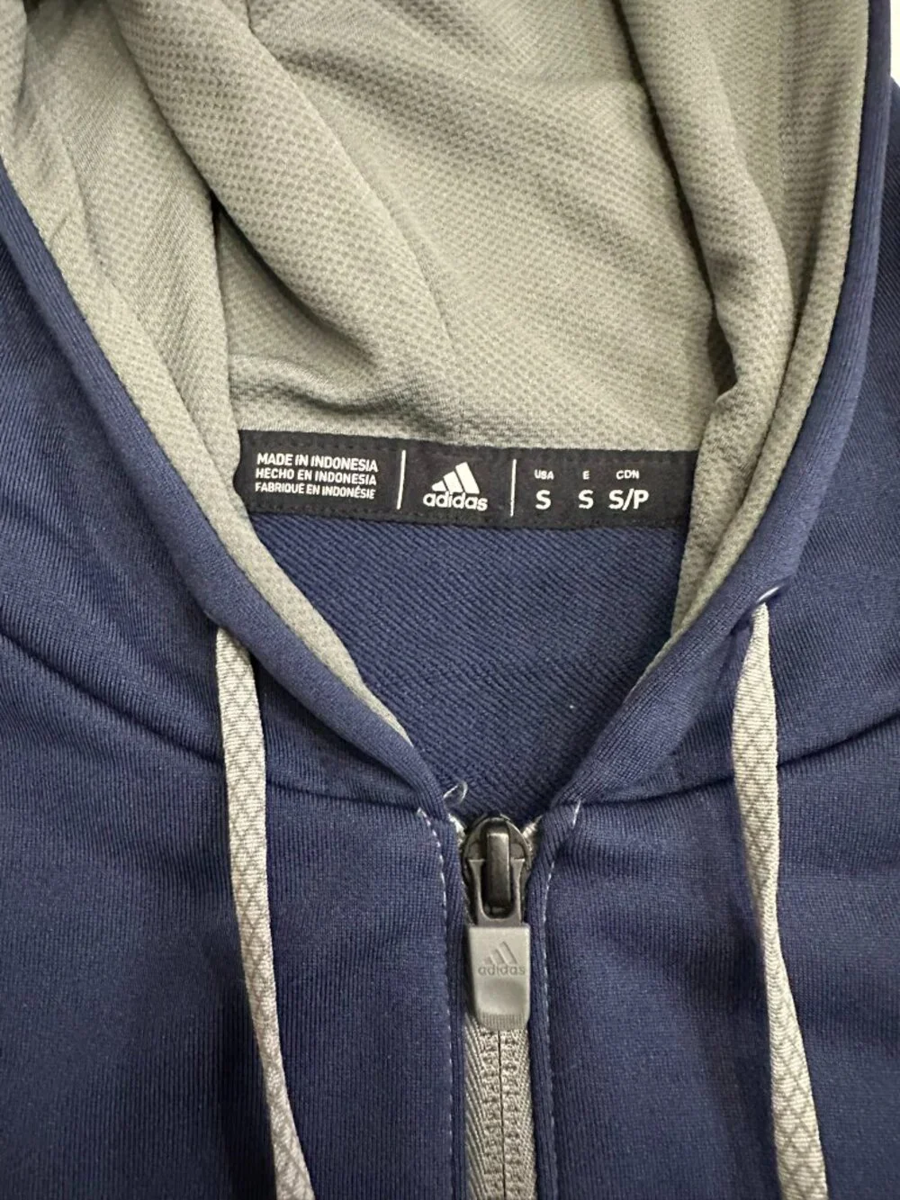 Adidas NHL New York Rangers Colorblock Full Zip Hoodie Blue Gray Men S